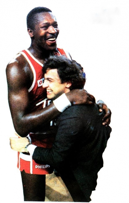 Rickey Brown e Franco Casalini dopo l'ennesima vittoria